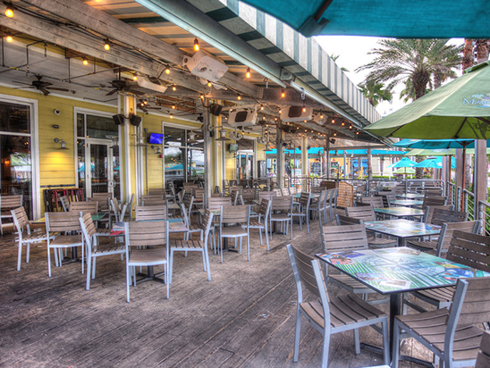 Main Patio interior with chairs and tables